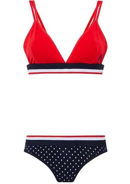 66253 Kadın Büstiyer Slip Takım-Kırmızı 42 - Kırmızı