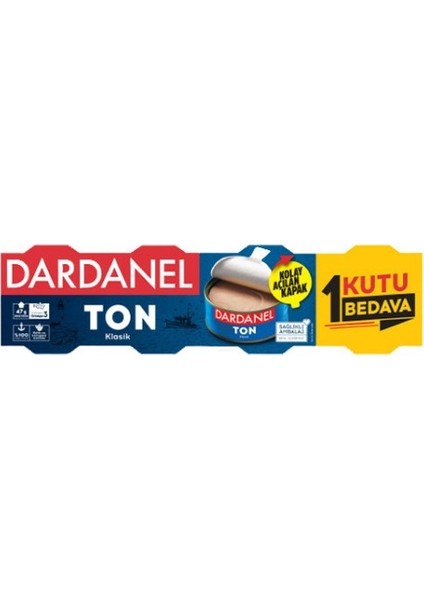 Klasik Konserve Ton Balığı  4 x 75 gr