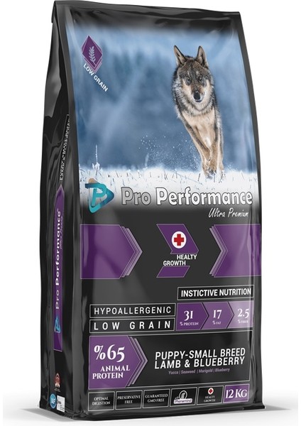 Küçük Irklar Için Kuzu Etli Yavru Köpek Maması 12 kg