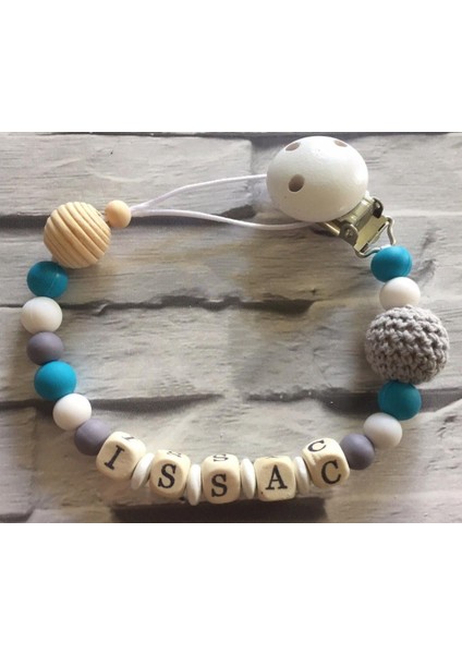 Isimli Emzik Zinciri - Emzik Askısı - Bebek Hediyesi 174