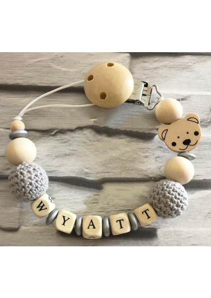 Isimli Emzik Zinciri - Emzik Askısı - Bebek Hediyesi 183