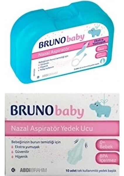 Bruno Baby Nazal Aspiratör + 10'lu Yedek Uç