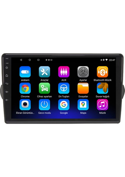 Fiat Egea Android 12 Kablosuz Carplay Navigasyon Multimedya Ekran Teyp - MY-0609W-FİAT Egea