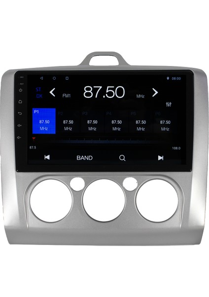 Ford Focus Analog 2 Android 12 Kablosuz Carplay Navigasyon Multimedya Ekran Teyp - MY-0609W-FORD Focus Analog 2