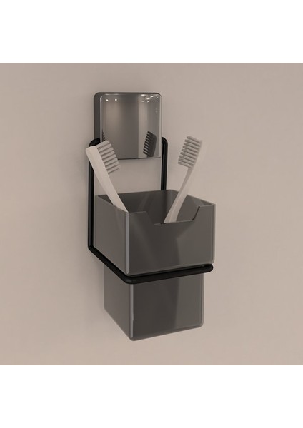 Ozaslan Vidasız Süper Yapışkanlı Paslanmaz Diş Fırçalık