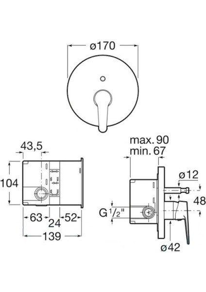 Esteria Pack Eco Ankastre Banyo Seti Gagalı Krom A5D257EC0K fiyatları