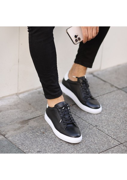 - Siyah Deri Erkek Sneaker modelleri