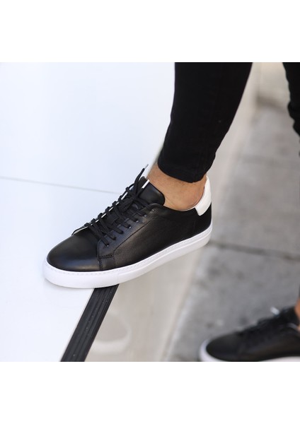 - Siyah Deri Erkek Sneaker fırsatları