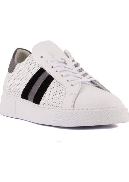 - Beyaz Deri, Siyah, Gri Süet Bağcıklı Erkek Sneaker fiyatları