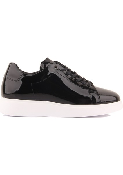 - Siyah Rugan Deri Erkek Sneaker