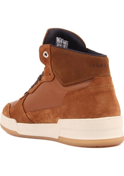 - Taba Süet, Nubuk Deri Bağcıklı Erkek Sneaker