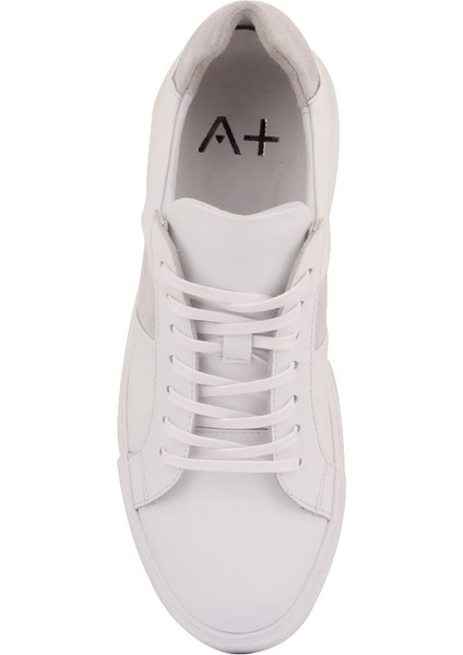 - Beyaz Deri Bağcıklı Erkek Günlük Ayakkabı indirimleri