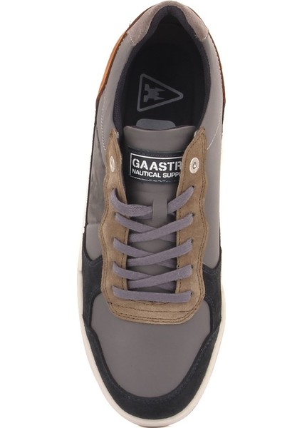 - Gri Deri, Lacivert Süet, Taba Renk Nubuk Bağcıklı Erkek Sneaker