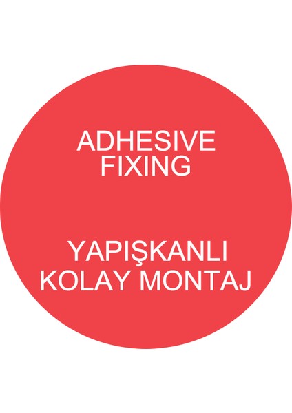 Yuvarlak Çift Taraflı Yapışkan Çap 50 mm (5 adet) fiyatları