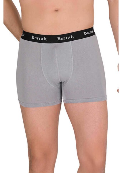 3 Adet Erkek 440676 Modal Likralı Esnek Erkek Boxer Gri