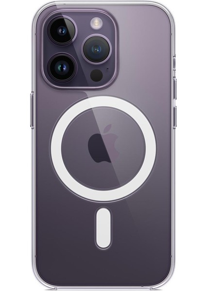 iPhone 14 Pro Max Uyumlu (14 Pro Max) Magsafe Şarj Destekli Darbe Dirençli Fit Hard Silikon Kılıf