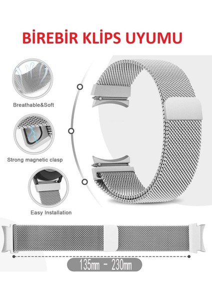 Samsung Galaxy Watch 4 5 6 Pro 40 44 Classic 42 43 46 47 mm Kordon Milano Loop Kordon modelleri