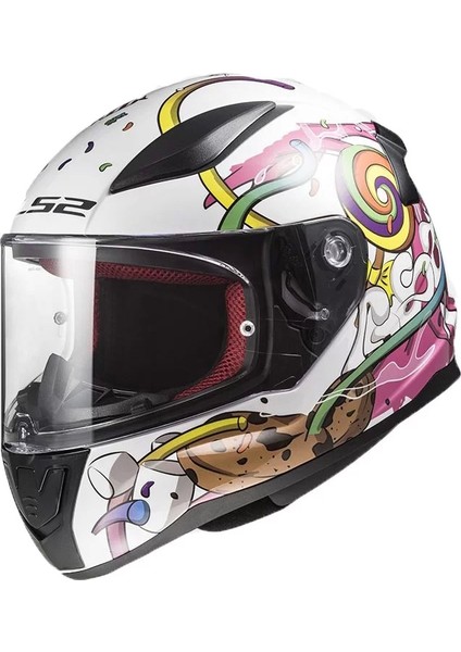 Rapıd Mını Crazy Pop Beyaz-Pembe Çocuk Kask