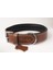 Hakiki Yağlı Deri Köpek Boyun Tasması S Taba Kahverengi 2,5X32-41 cm 1