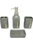 Seramik Banyo Takımı 4 Parça Arco Stone 13696 Gri 1