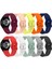 Galaxy Watch 5 ile Uyumlu 44MM 10 Kademeli Colorfull Esnek Spor Silikon Kordon Pembe 2