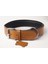Hakiki Deri Köpek Boyun Tasması M Camel 3X38-47 cm 1