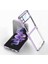 Samsung Galaxy Z Flip 4 Kılıf Renkli Sert Koruma Mor 1