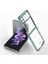 Samsung Galaxy Z Flip 4 Kılıf Renkli Sert Koruma Yeşil 1