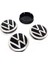Vw Volkswagen 2022 Sıvama Geçme Jant Göbeği Siyah 4 Lü 60-55MM 1
