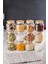12'li Set Bambu Kapaklı Cam Kavanoz & Baharat Takımı & Baharatlık 500 ml ( Vakum Kapak ) 2