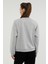 W-SN79 Basic C Neck Sweat Gri Melanj Kadin Sweatshirt 2