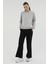 W-SN79 Basic C Neck Sweat Gri Melanj Kadin Sweatshirt 3