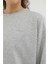 W-SN79 Basic C Neck Sweat Gri Melanj Kadin Sweatshirt 4