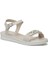 CS22060 2fx Bej Kadın Düz Sandalet 1