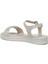 CS22060 2fx Bej Kadın Düz Sandalet 3