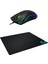 Sm-M9 USB Siyah 3D Optik LED Mouse+Logitech Gaming Oyuncu Mouse Pad 1