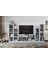 Raflı Kitaplıklı Tv Ünitesi Beyaz 264 cm TV-1238 1