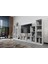 Raflı Kitaplıklı Tv Ünitesi Beyaz 264 cm TV-1238 2