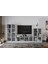 Raflı Kitaplıklı Tv Ünitesi Beyaz 260 cm TV-1242 1