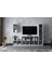 Duvar Kitaplıklı Raflı Tv Ünitesi Beyaz 228 cm TV-1262 1