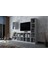 Duvar Kitaplıklı Raflı Tv Ünitesi Beyaz 228 cm TV-1262 2