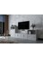 Yedi Kapaklı Raflı Tv Ünitesi Beyaz 260 cm Çıtasız TV-1274-Ç 2