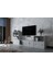 Yedi Kapaklı Raflı Tv Ünitesi Beyaz 260 cm Çıtasız TV-1274-Ç 3