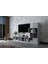 Üç Kapaklı Raflı Tv Ünitesi Beyaz 228 cm Çıtasız TV-1277-Ç 3