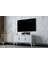 Üç Kapaklı Ayaklı Tv Ünitesi Beyaz 97 cm Çıtasız TV-1311-Ç 2
