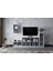 Duvar Kitaplıklı Raflı Tv Ünitesi Beyaz 228 cm TV-1268 1
