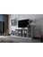 Duvar Kitaplıklı Raflı Tv Ünitesi Beyaz 228 cm TV-1268 2