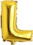 L Harfi Gold Folyo Balon 40ınc 100CM Harf Balon 1