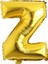 Z Harfi Gold Folyo Balon 40ınc 100CM Harf Balon 1