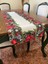Kırmızı Ekose Yılbaşı Topları Desen 40 x 140 Runner I Leke Tutmaz I Dertsiz Masa Örtüsü 2